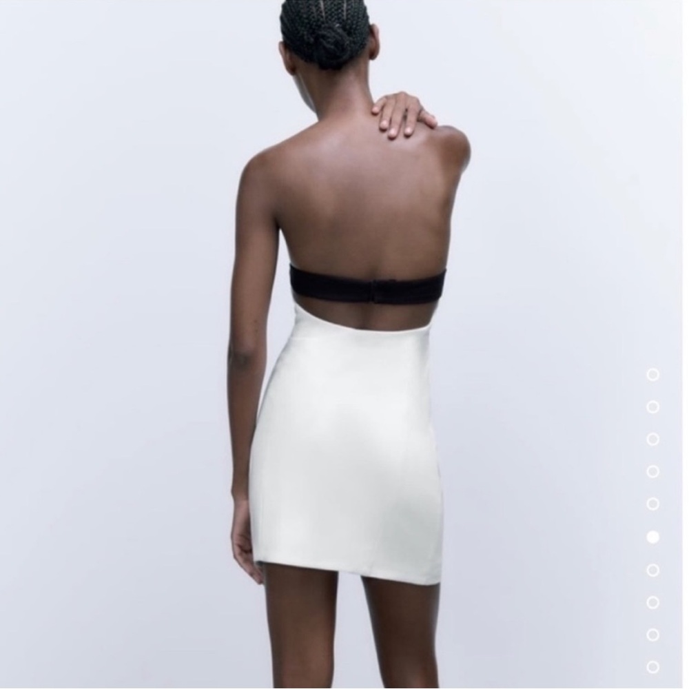 Zara Black Bow Mini dress Size Medium NWT Bloggers Favorite - Picture 12 of 12